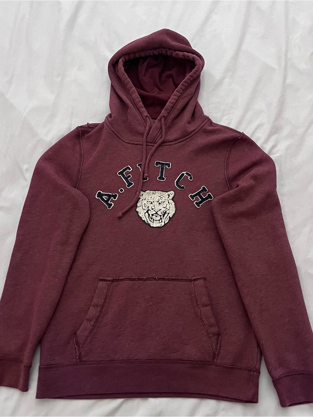 Abercrombie & Fitch Burgundy Pullover Hoodie